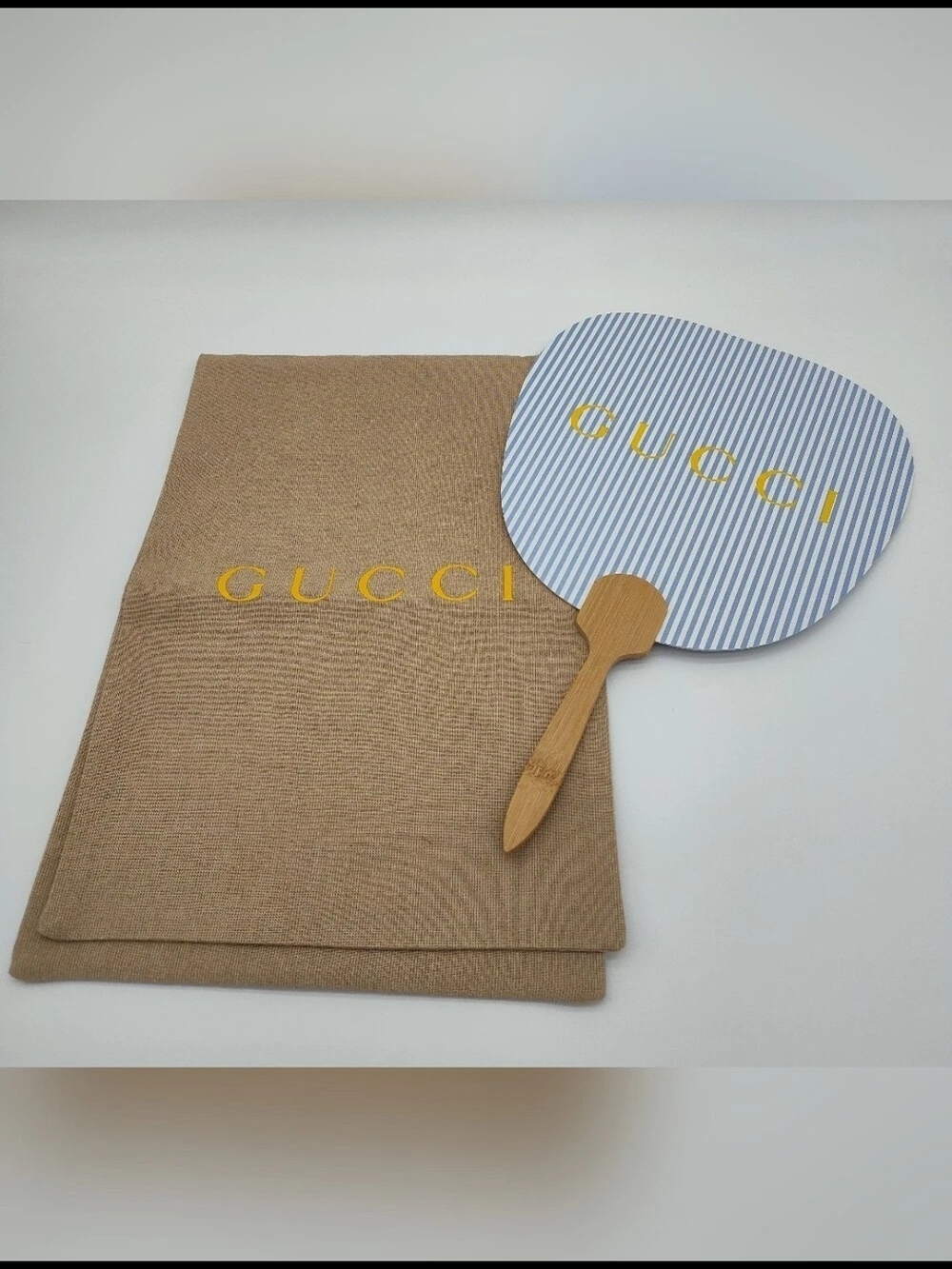 GUCCI 2023 Summer Novelty Hand Fan Japan Limited Promotional Collector Piece
